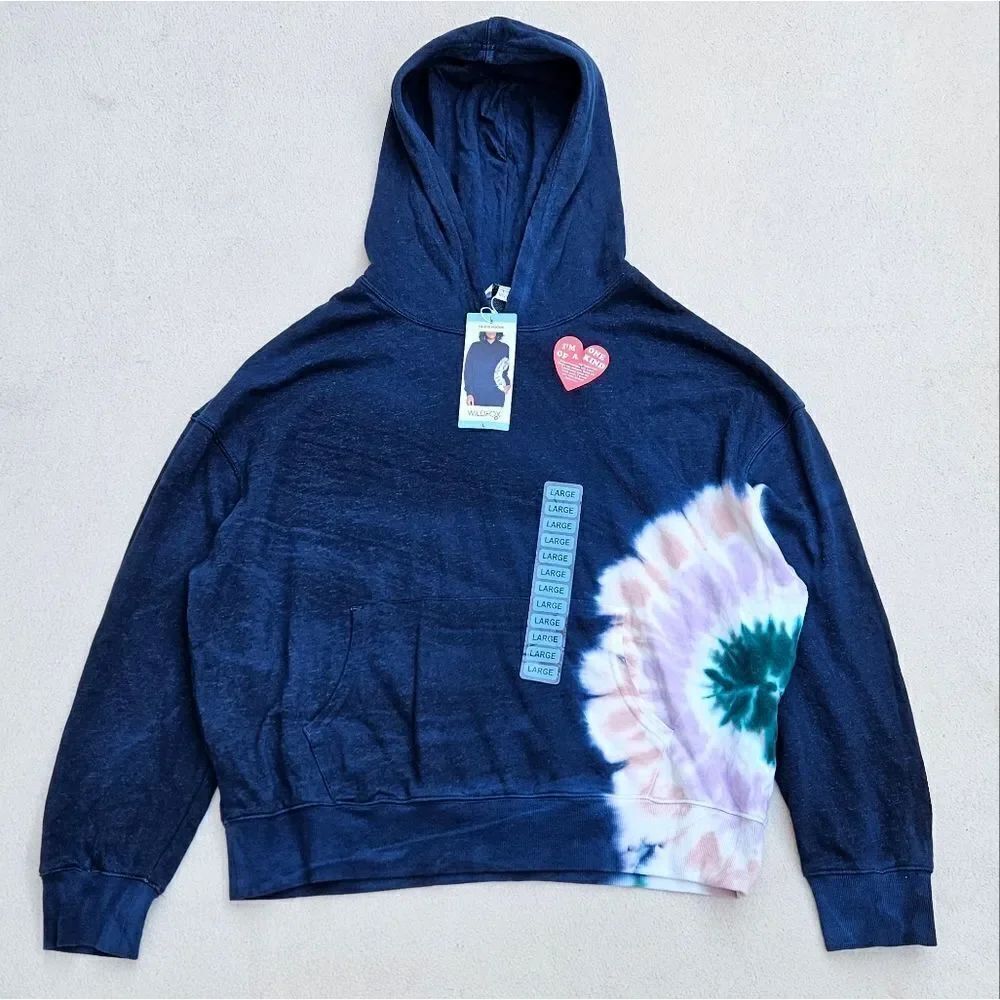 Wildfox Hadley Tie-dye Hooded Sweatshirt